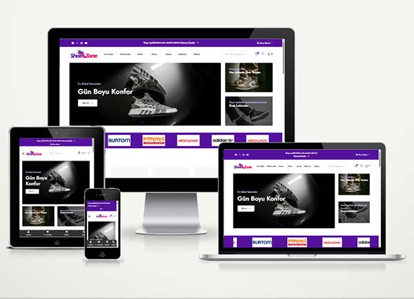 Spor ve Ayakkabı E-Ticaret Paketi ShoeZone